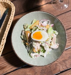 Картофельный ранч салат с курицей